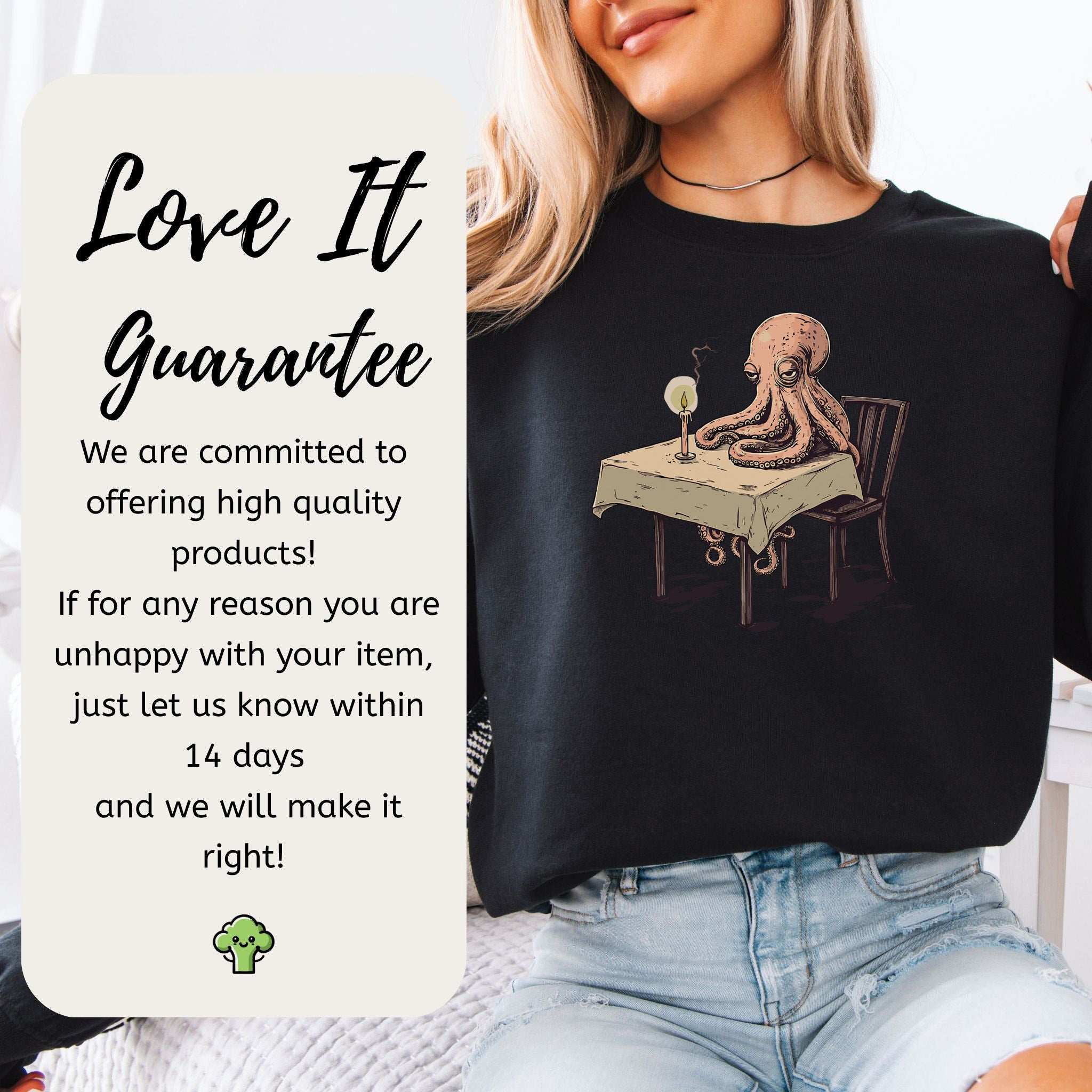 Lonely Octopus Sweatshirt – Funny Single Animal Gift for the Lovelorn