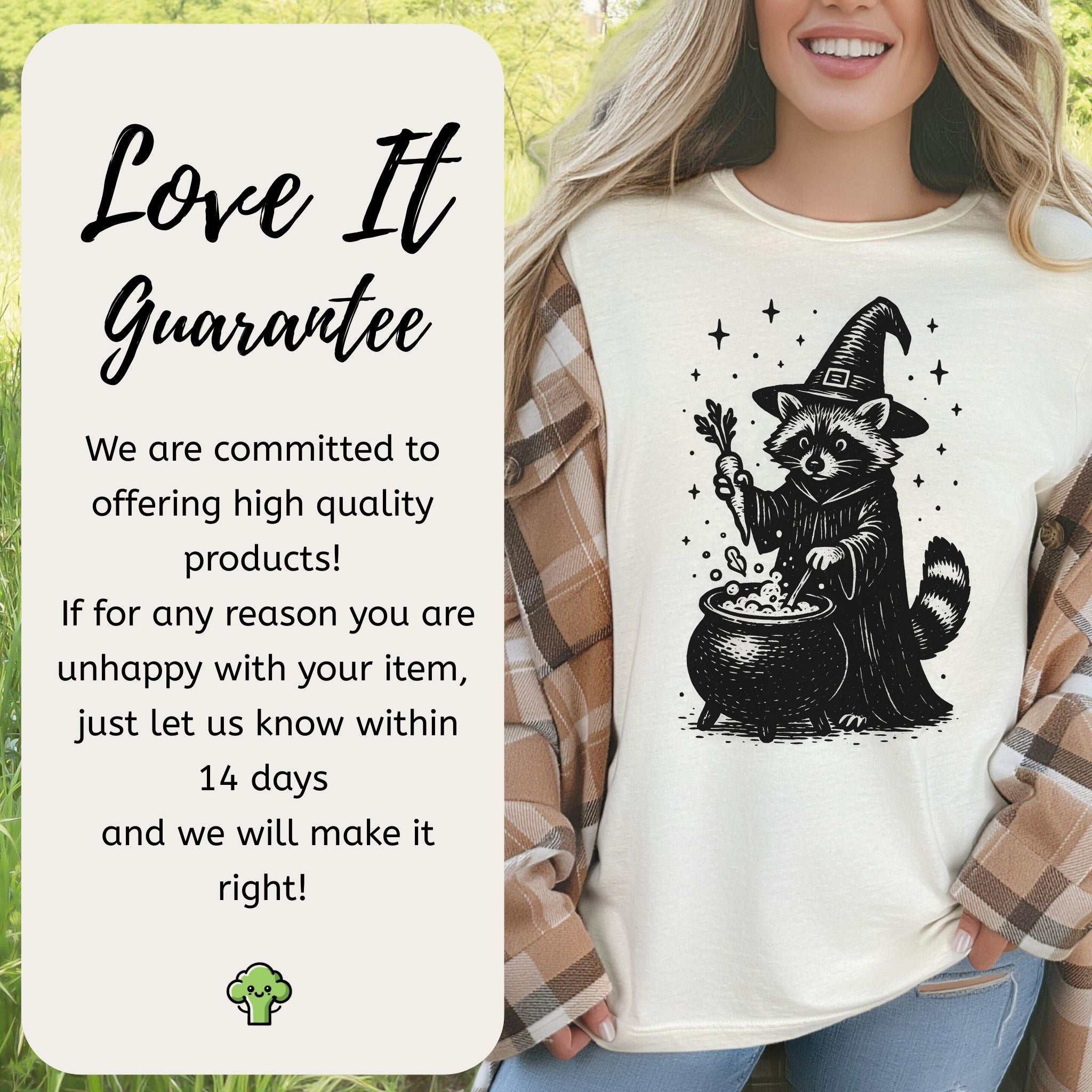 Raccoon Witch Cooking Magic T-Shirt