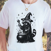Raccoon Witch Cooking Magic T-Shirt