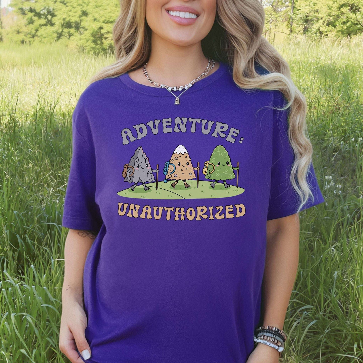 Adventure Unauthorized Mountain Hiking T-Shirt