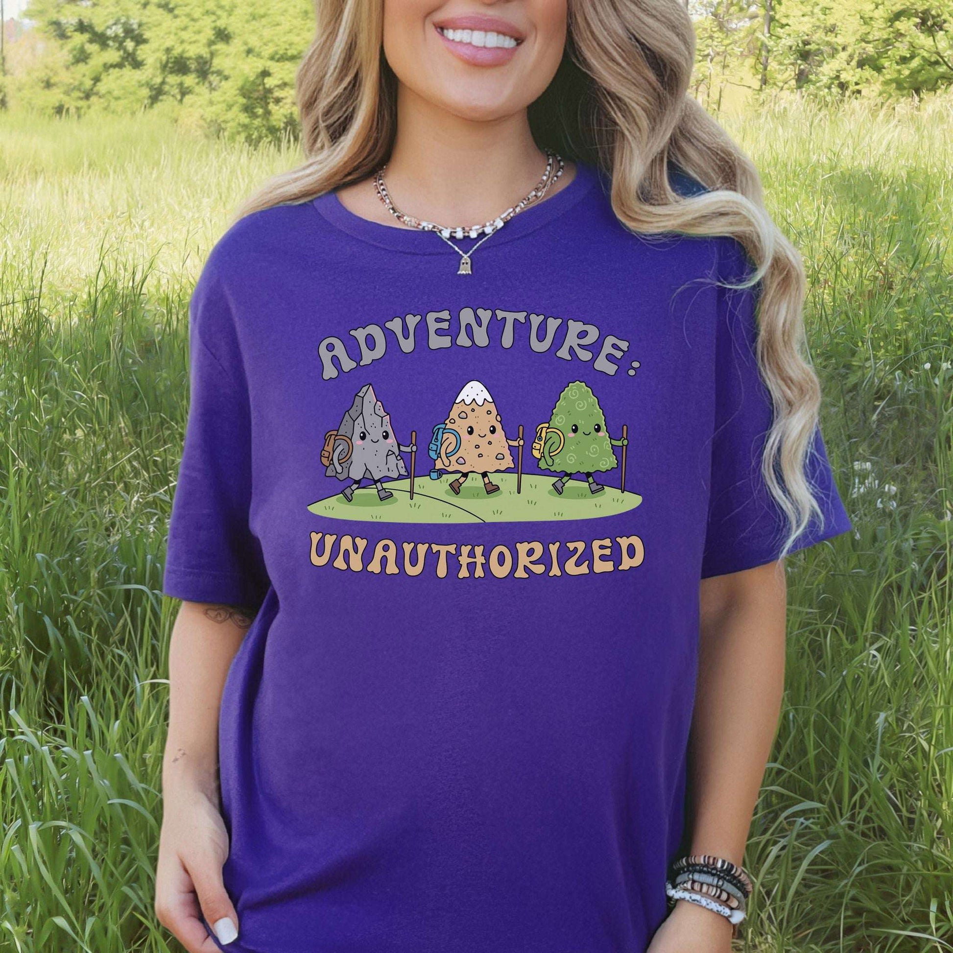 Adventure Unauthorized Mountain Hiking T-Shirt