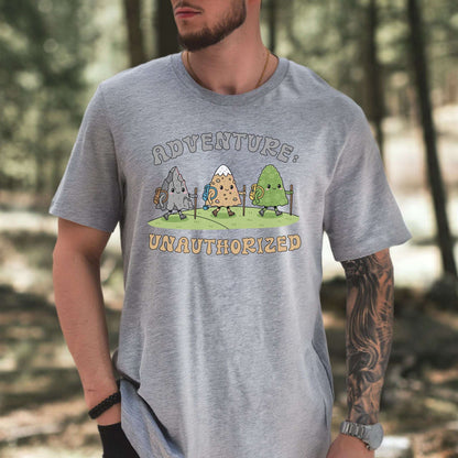 Adventure Unauthorized Mountain Hiking T-Shirt