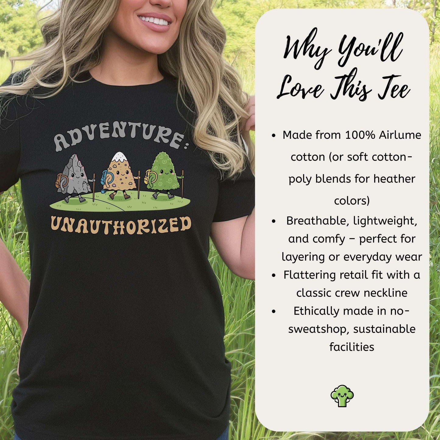 Adventure Unauthorized Mountain Hiking T-Shirt