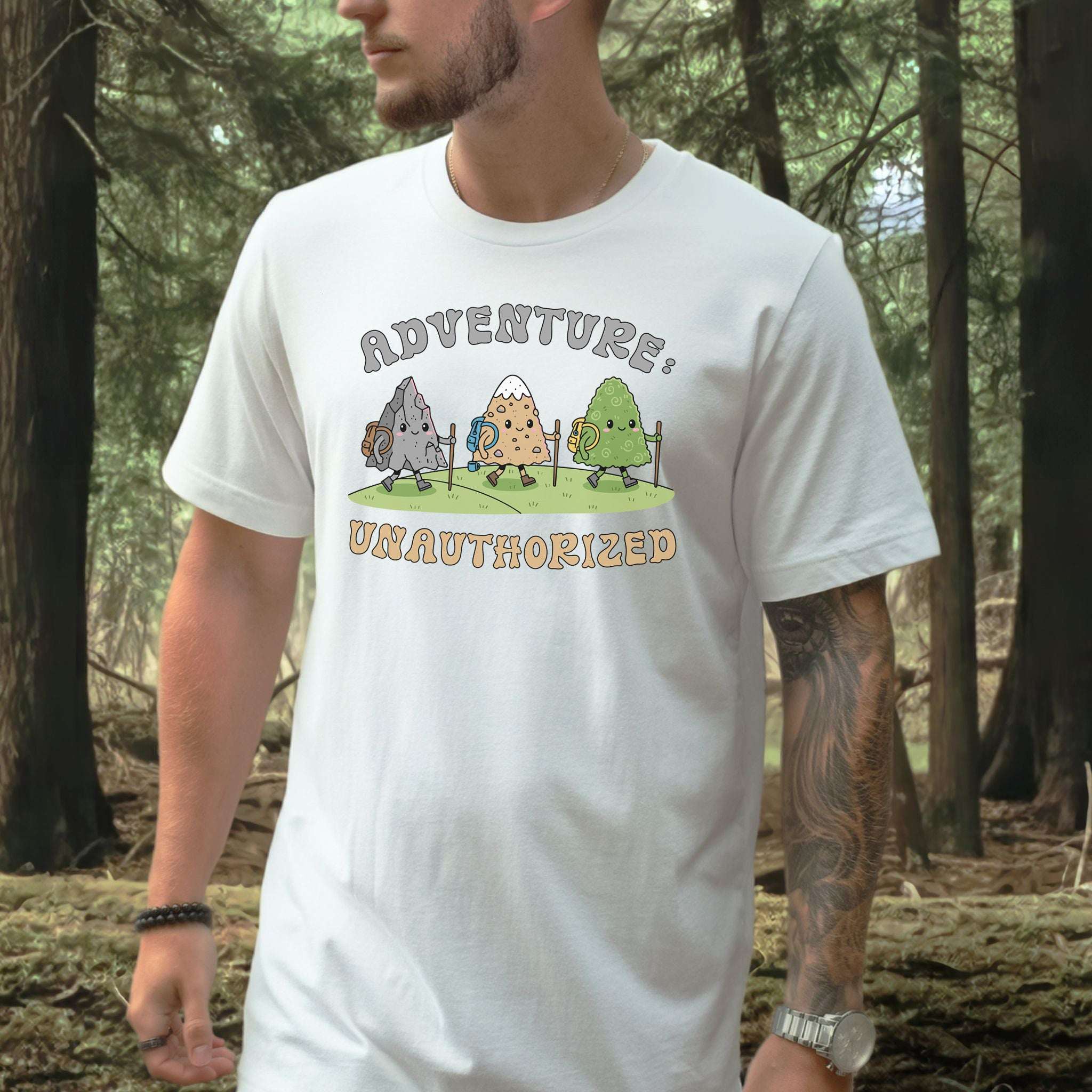 Adventure Unauthorized Mountain Hiking T-Shirt