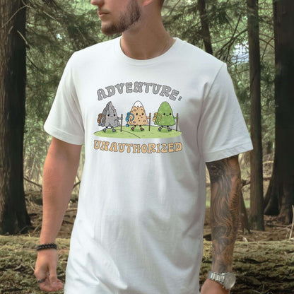 Adventure Unauthorized Mountain Hiking T-Shirt