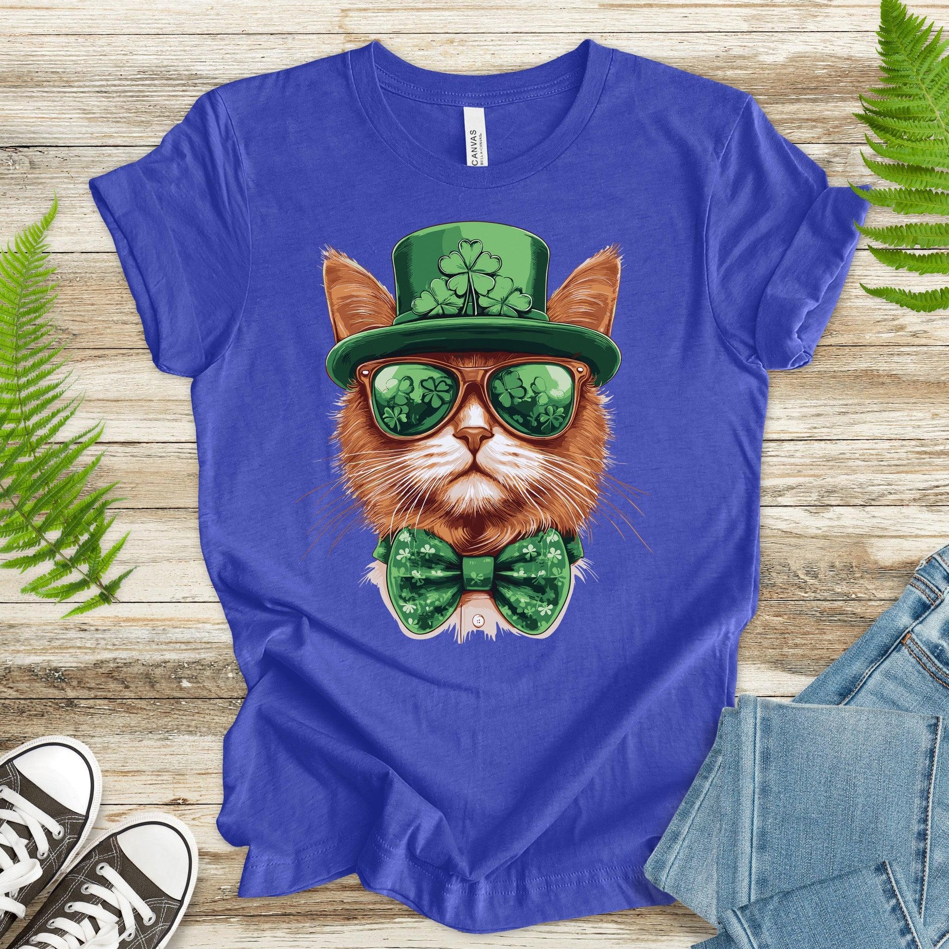 Paw-sitively Lucky: St. Patrick’s Day Cat T-Shirt - TShirtree