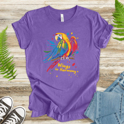Colorful Parrot T-Shirt – Tropical Vibes - TShirtree