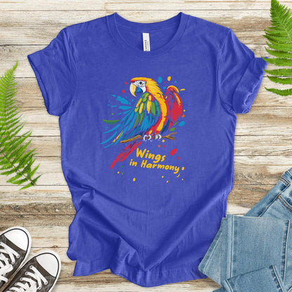 Colorful Parrot T-Shirt – Tropical Vibes - TShirtree
