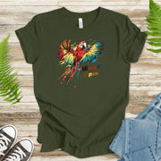 Soaring Colors: Watercolor Parrot T-Shirt - TShirtree