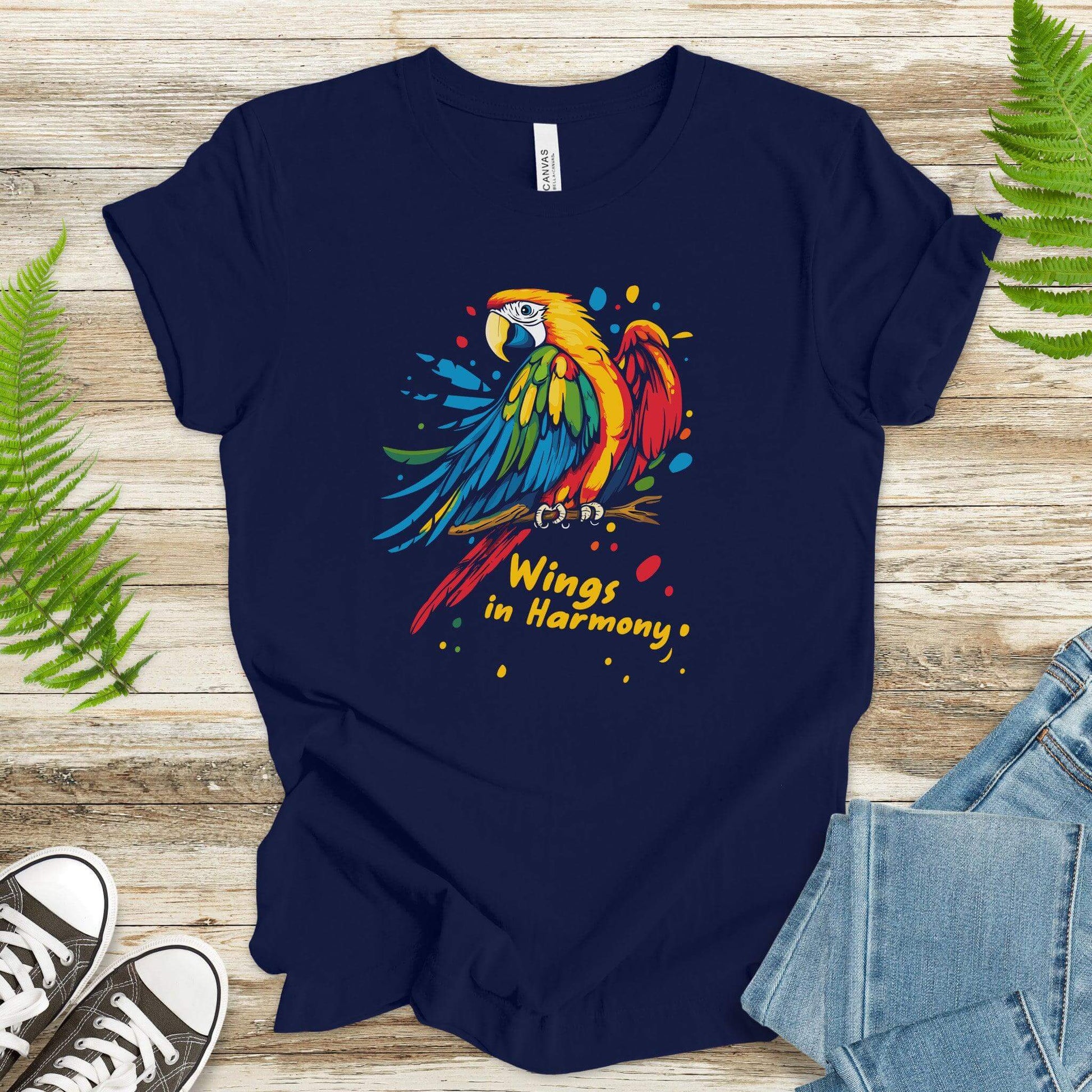 Colorful Parrot T-Shirt – Tropical Vibes - TShirtree
