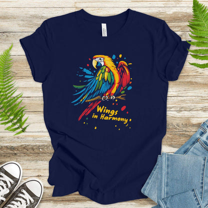 Colorful Parrot T-Shirt – Tropical Vibes - TShirtree