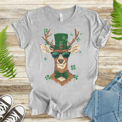 Lucky Stag: St. Patrick’s Day Deer T-Shirt - TShirtree