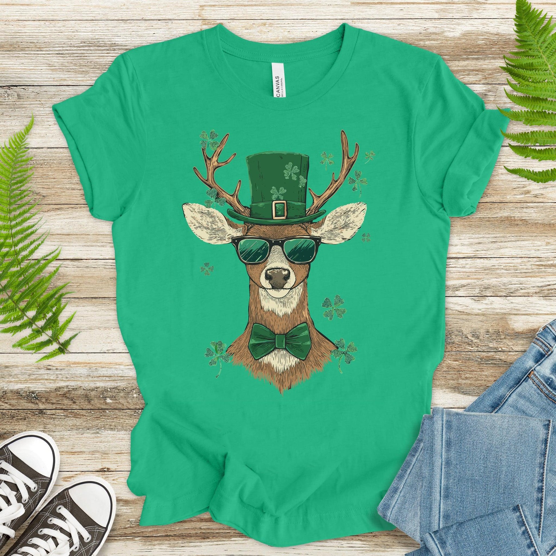 Lucky Stag: St. Patrick’s Day Deer T-Shirt - TShirtree