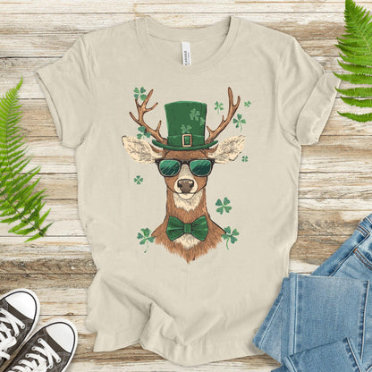 Lucky Stag: St. Patrick’s Day Deer T-Shirt - TShirtree