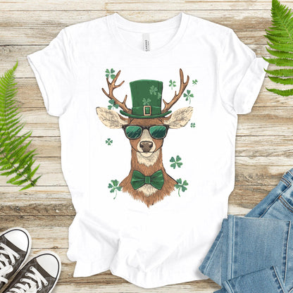 Lucky Stag: St. Patrick’s Day Deer T-Shirt - TShirtree