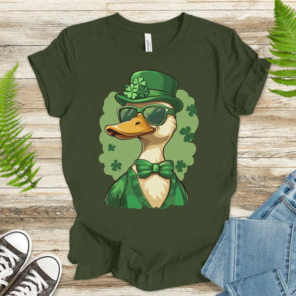 Feelin’ Ducky: St. Patrick’s Day Duck T-Shirt - TShirtree