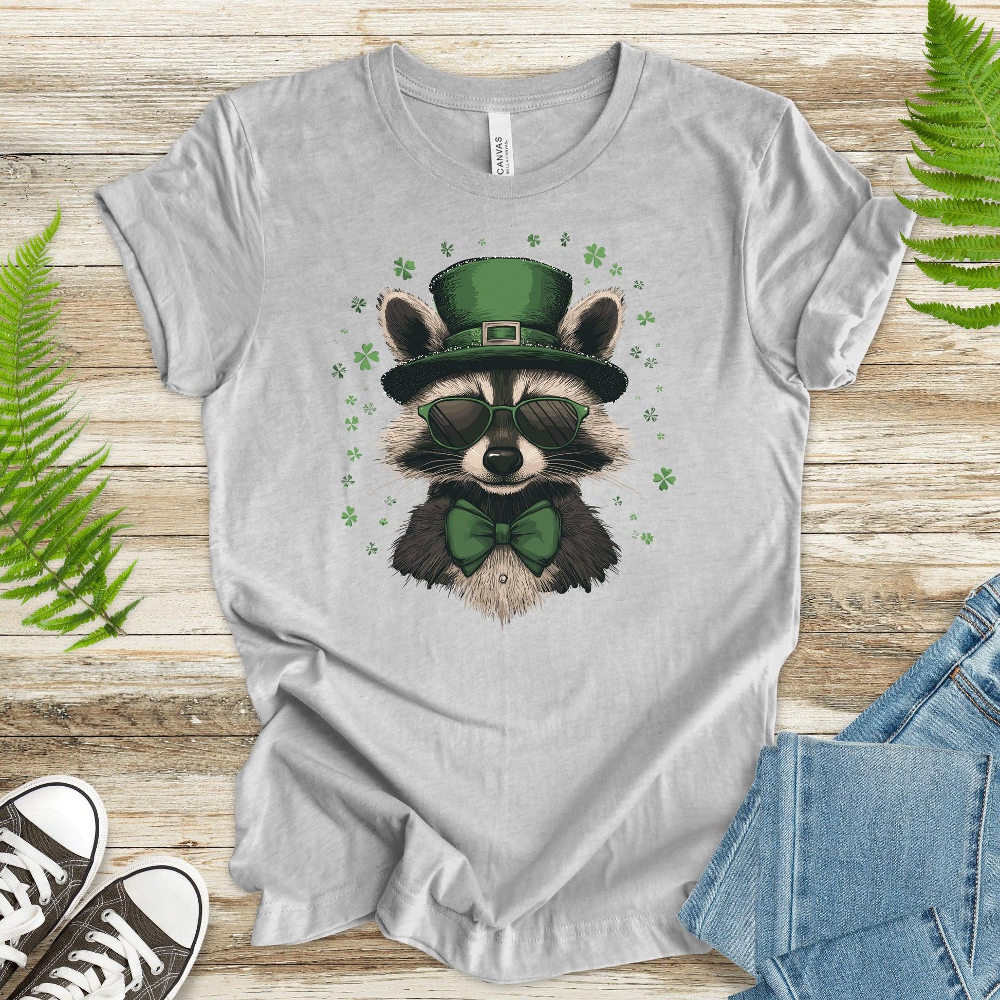 Shamrock Bandit: St. Patrick’s Day Raccoon T-Shirt - TShirtree