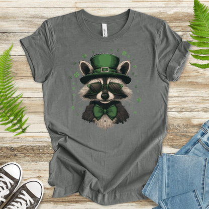 Shamrock Bandit: St. Patrick’s Day Raccoon T-Shirt - TShirtree