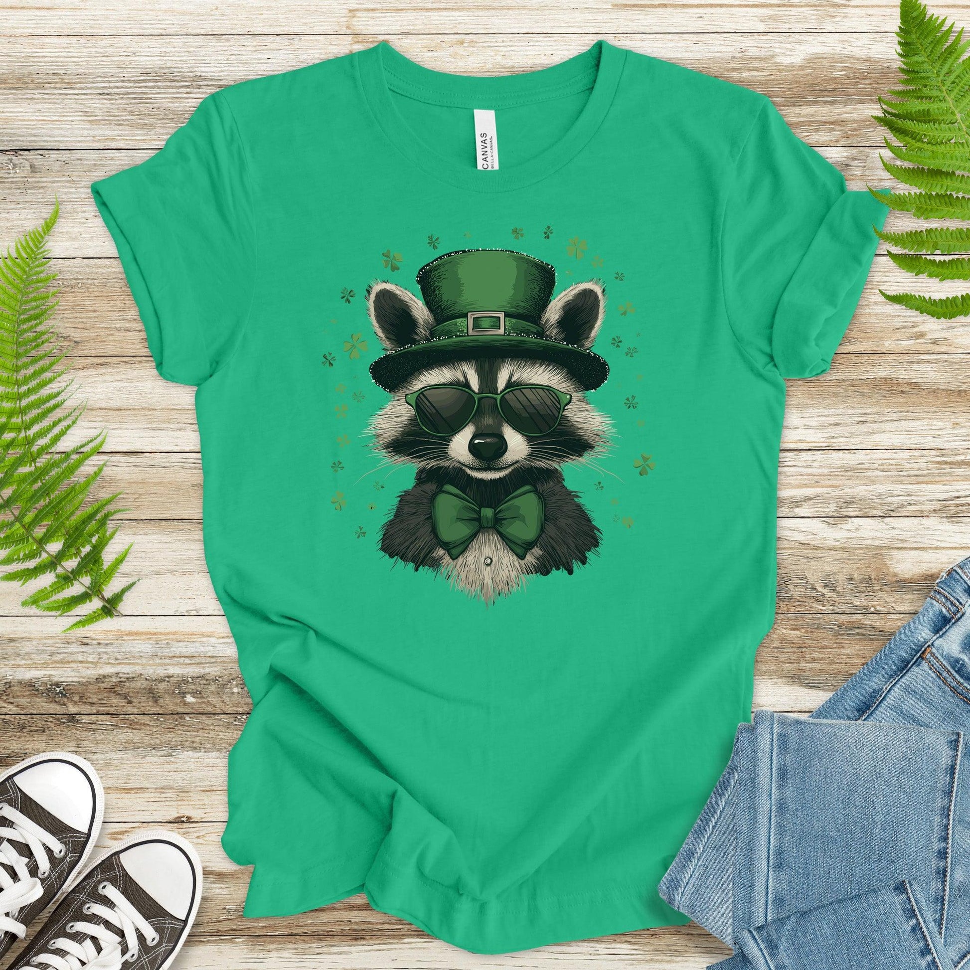 Shamrock Bandit: St. Patrick’s Day Raccoon T-Shirt - TShirtree