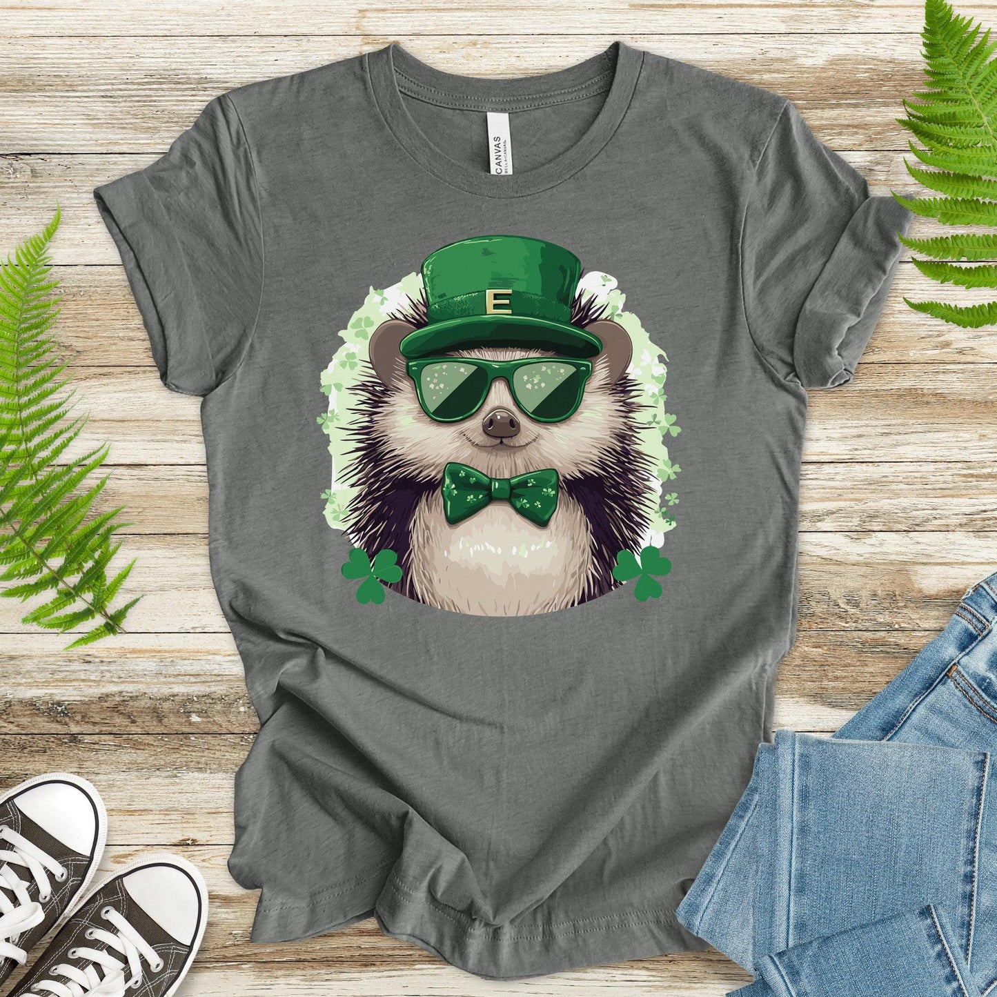 Lucky Hedgehog: St. Patrick’s Day Prickle T-Shirt - TShirtree