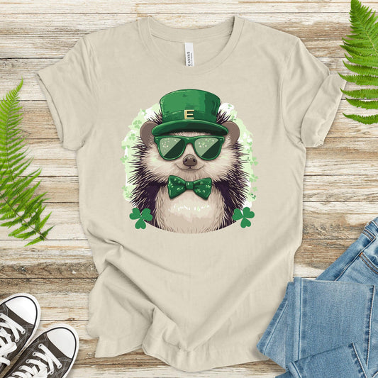 Lucky Hedgehog: St. Patrick’s Day Prickle T-Shirt - TShirtree