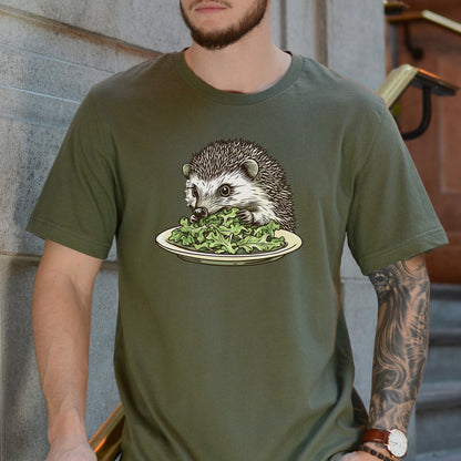 Hedgehog Eating Salad T-Shirt