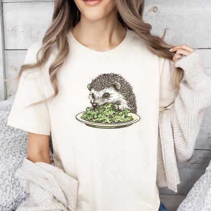 Hedgehog Eating Salad T-Shirt
