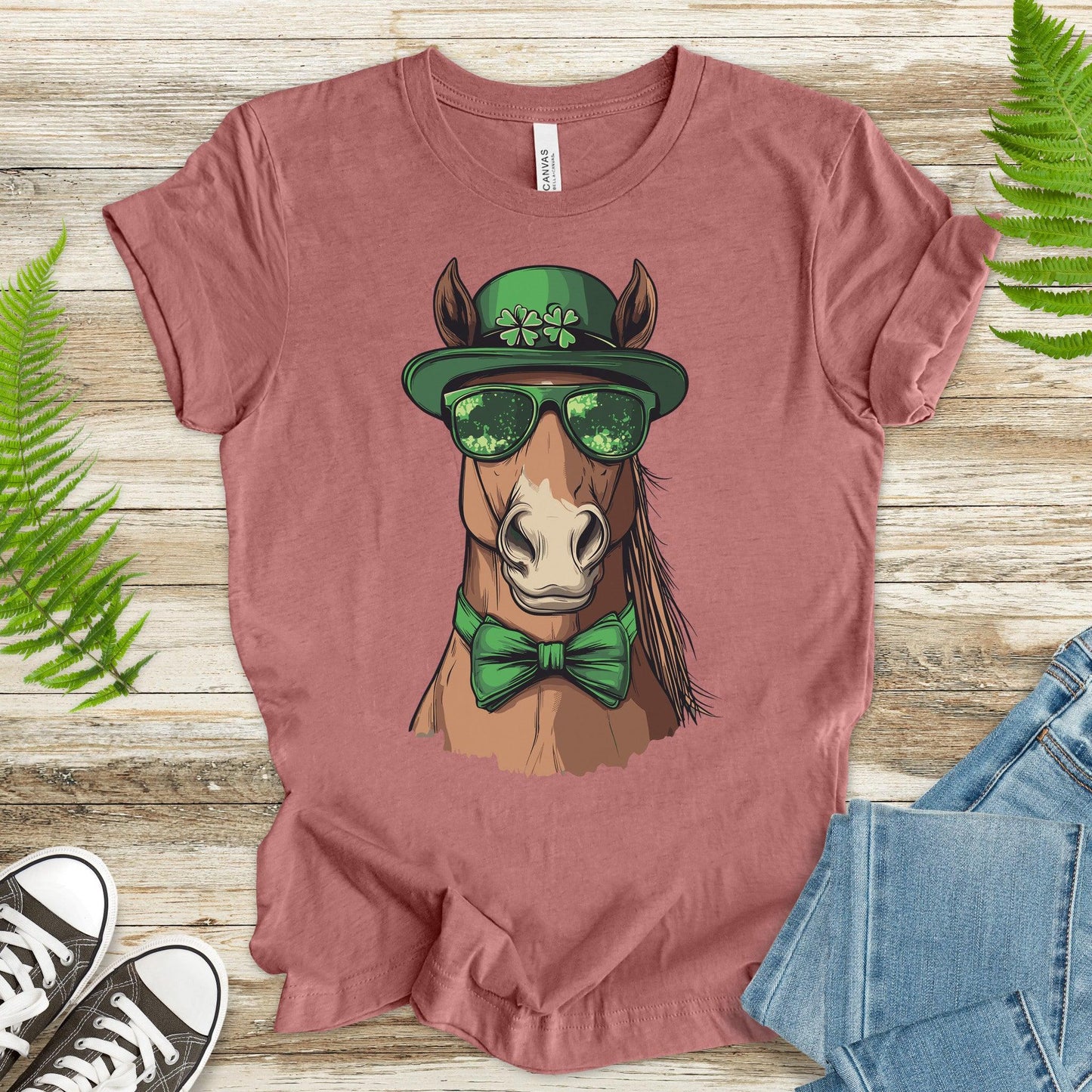 Lucky Gallop: St. Patrick’s Day Horse T-Shirt - TShirtree