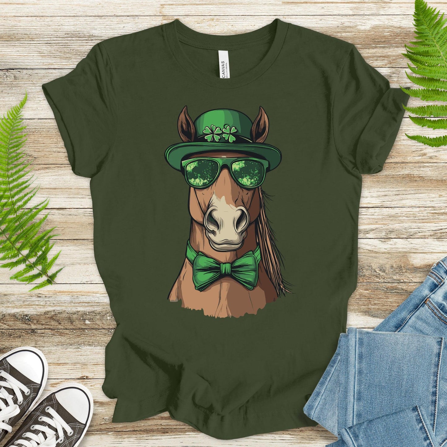 Lucky Gallop: St. Patrick’s Day Horse T-Shirt - TShirtree