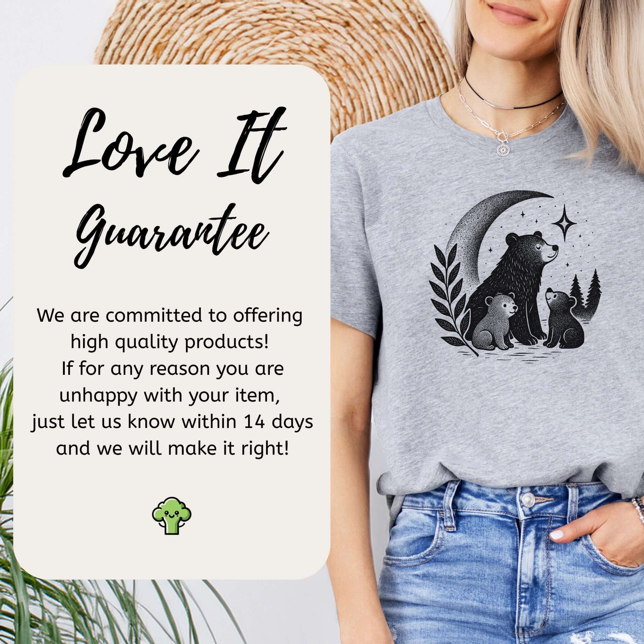 Mother Bear & Cubs Moonlight T-Shirt