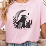 Mother Bear & Cubs Moonlight T-Shirt