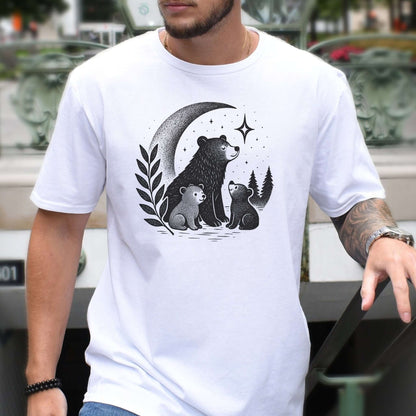 Mother Bear & Cubs Moonlight T-Shirt