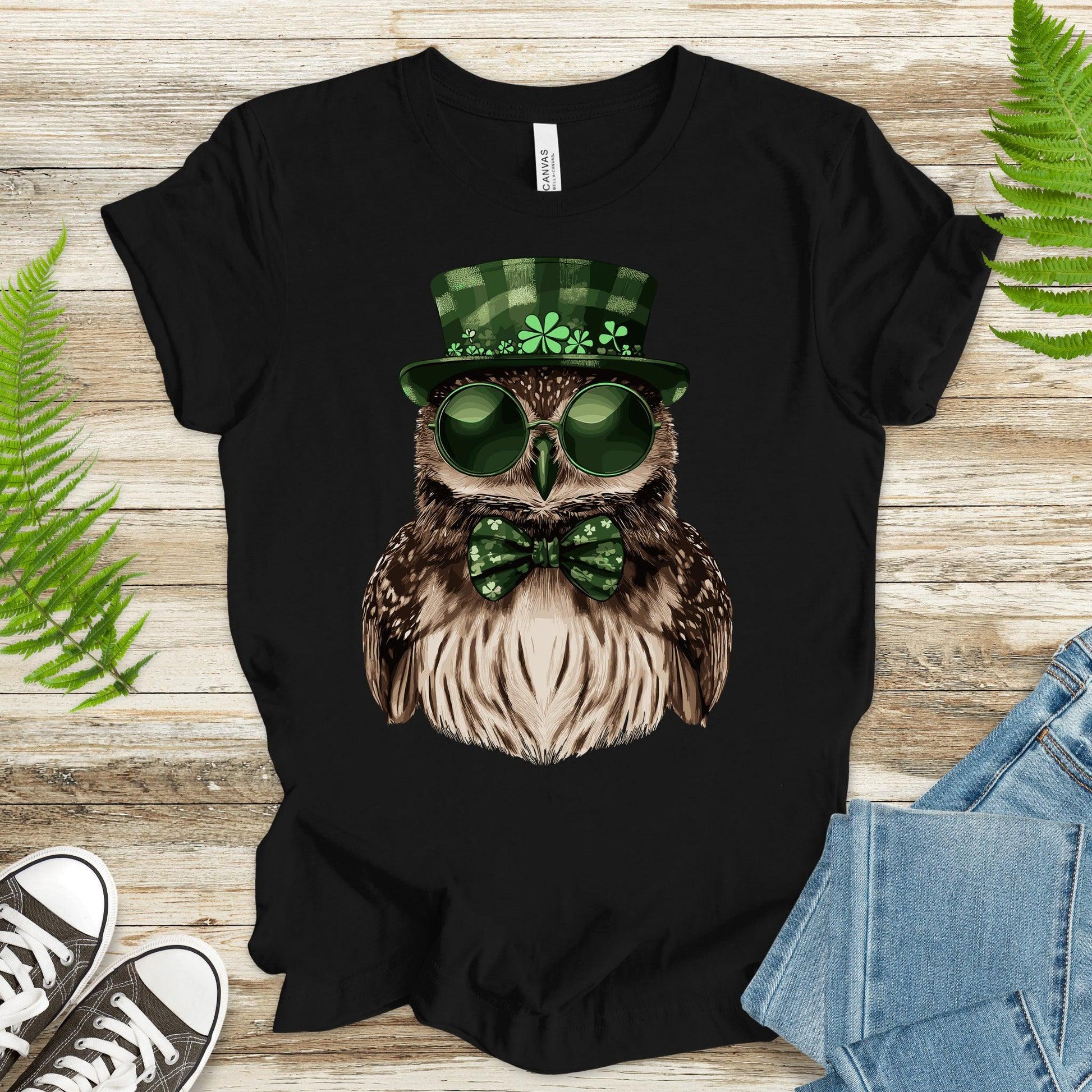 Owl Be Lucky: St. Patrick’s Day Owl T-Shirt - TShirtree