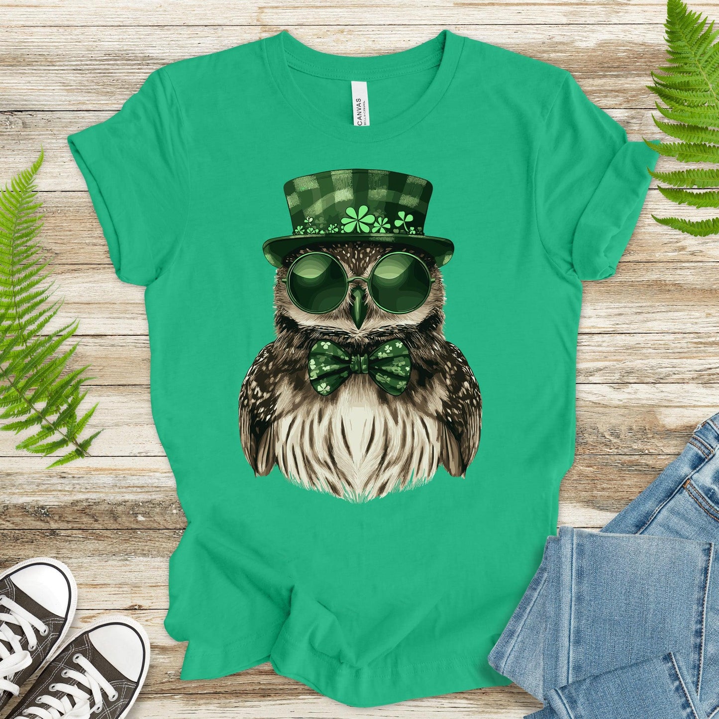 Owl Be Lucky: St. Patrick’s Day Owl T-Shirt - TShirtree