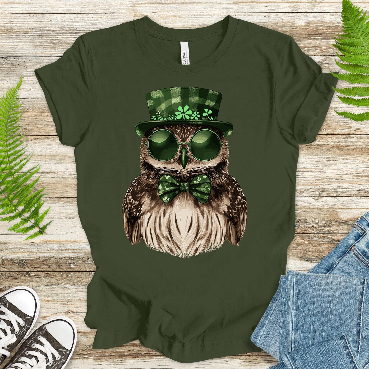 Owl Be Lucky: St. Patrick’s Day Owl T-Shirt - TShirtree