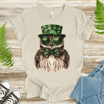 Owl Be Lucky: St. Patrick’s Day Owl T-Shirt - TShirtree