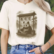Panda Sushi Stall Japanese Style T-Shirt