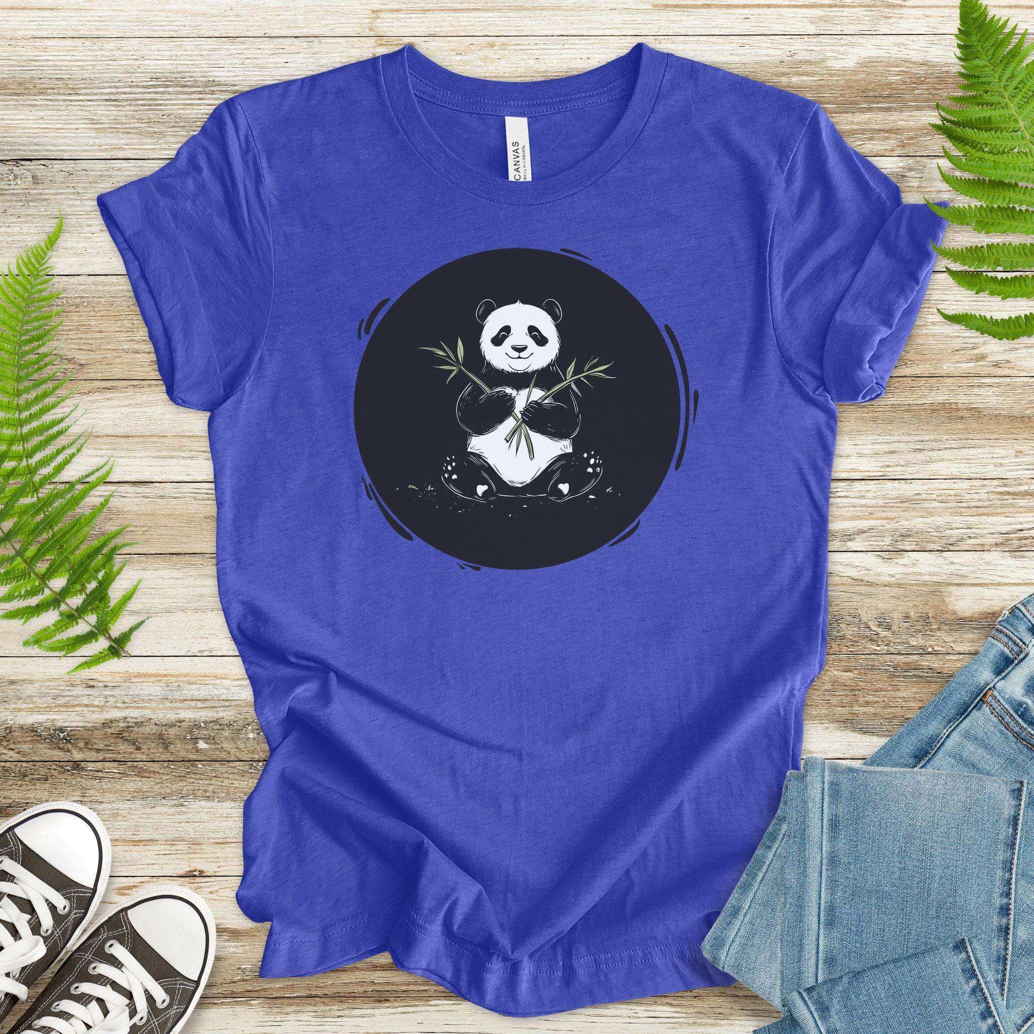 Panda with Bamboo T-Shirt - TShirtree