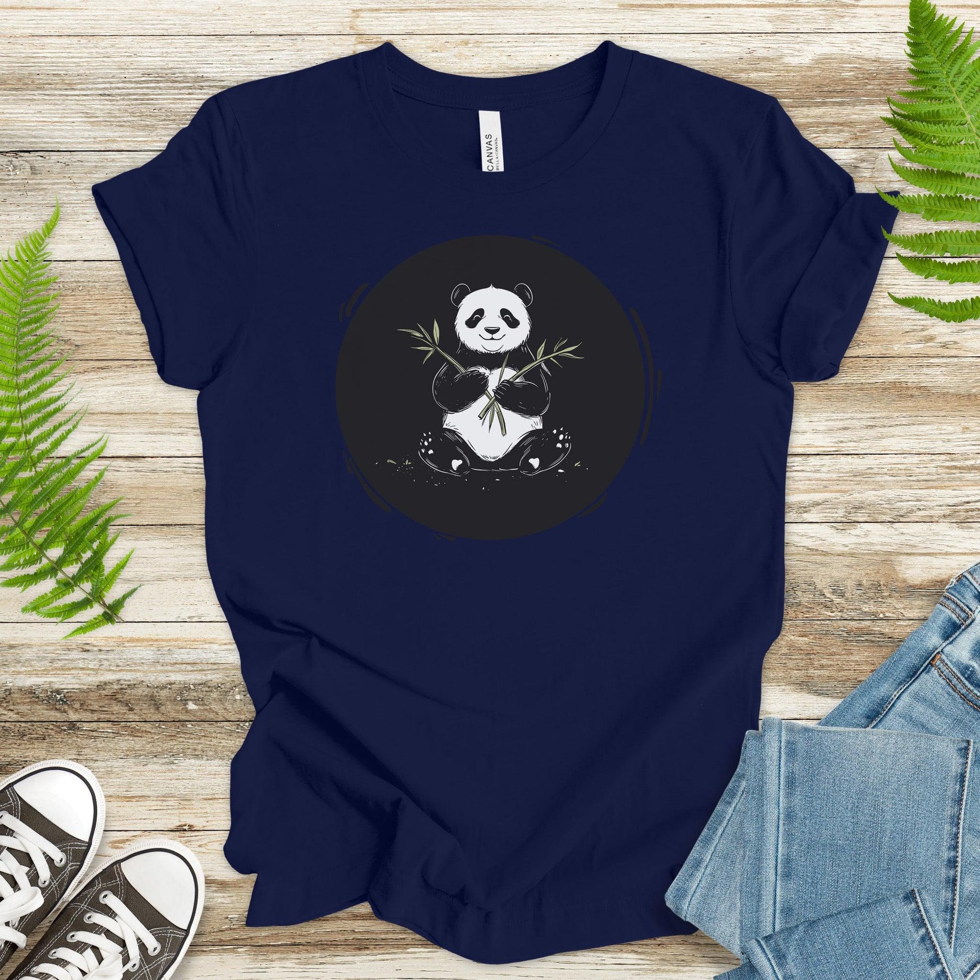 Panda with Bamboo T-Shirt - TShirtree