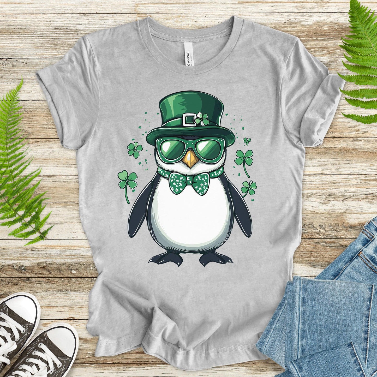 Penguin Party: St. Patrick’s Day Waddle T-Shirt - TShirtree