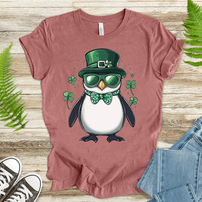 Penguin Party: St. Patrick’s Day Waddle T-Shirt - TShirtree