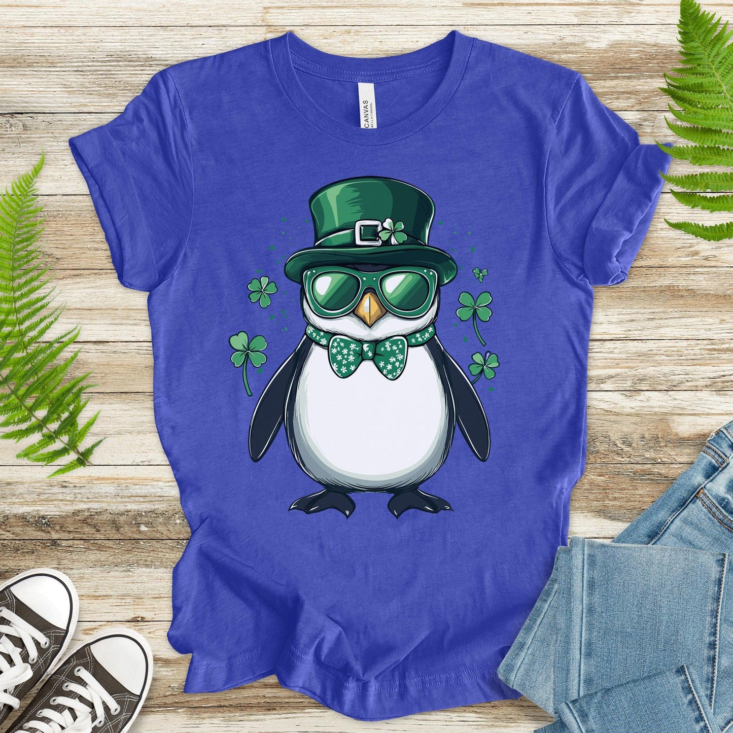 Penguin Party: St. Patrick’s Day Waddle T-Shirt - TShirtree