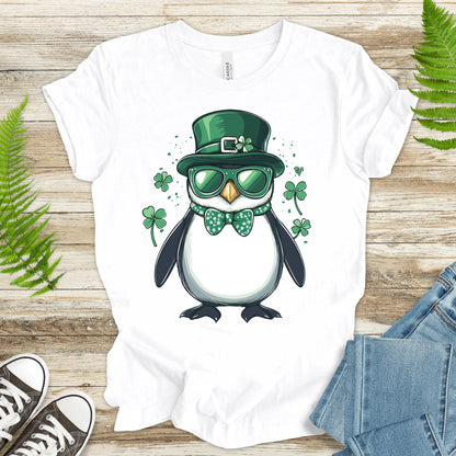 Penguin Party: St. Patrick’s Day Waddle T-Shirt - TShirtree