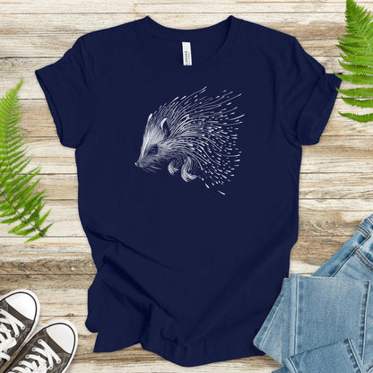 Porcupine T-Shirt – Unique Wildlife Illustration - TShirtree