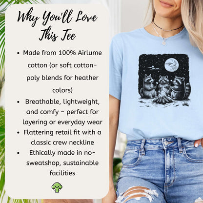 Raccoon Campfire Party T-Shirt