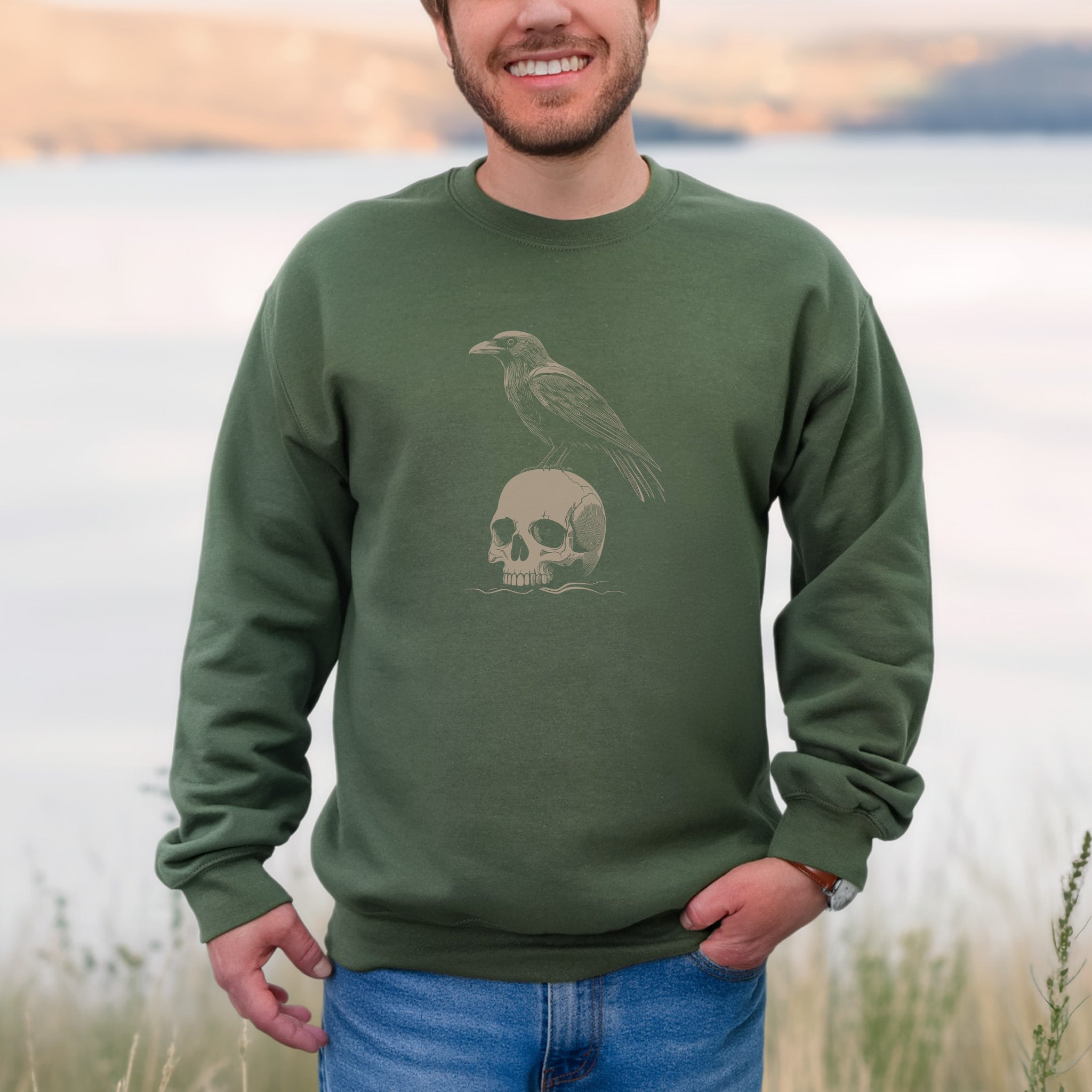 Raven Spirit Animal Sweatshirt