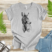 Loving Donkey Sketch T-Shirt - TShirtree