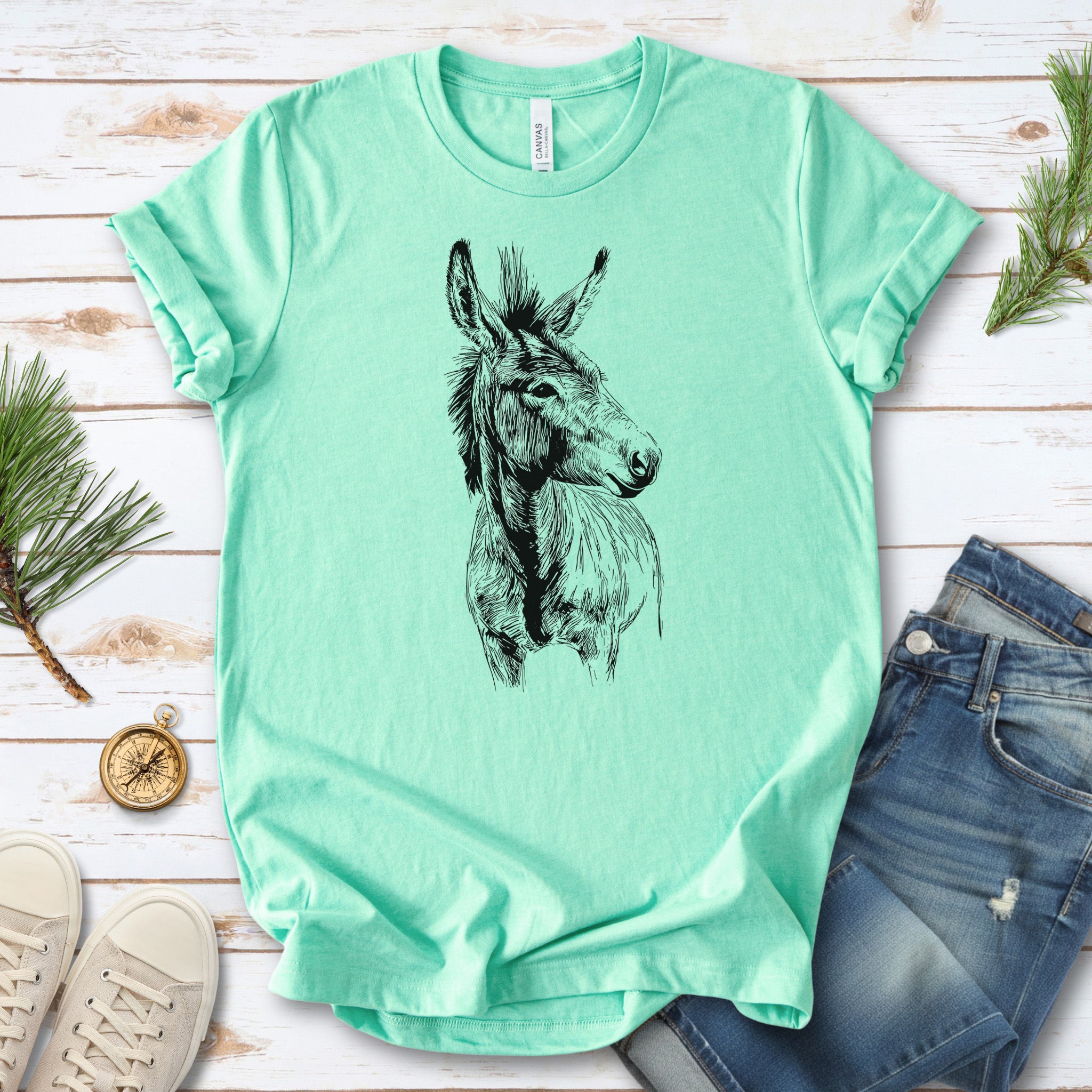 Loving Donkey Sketch T-Shirt