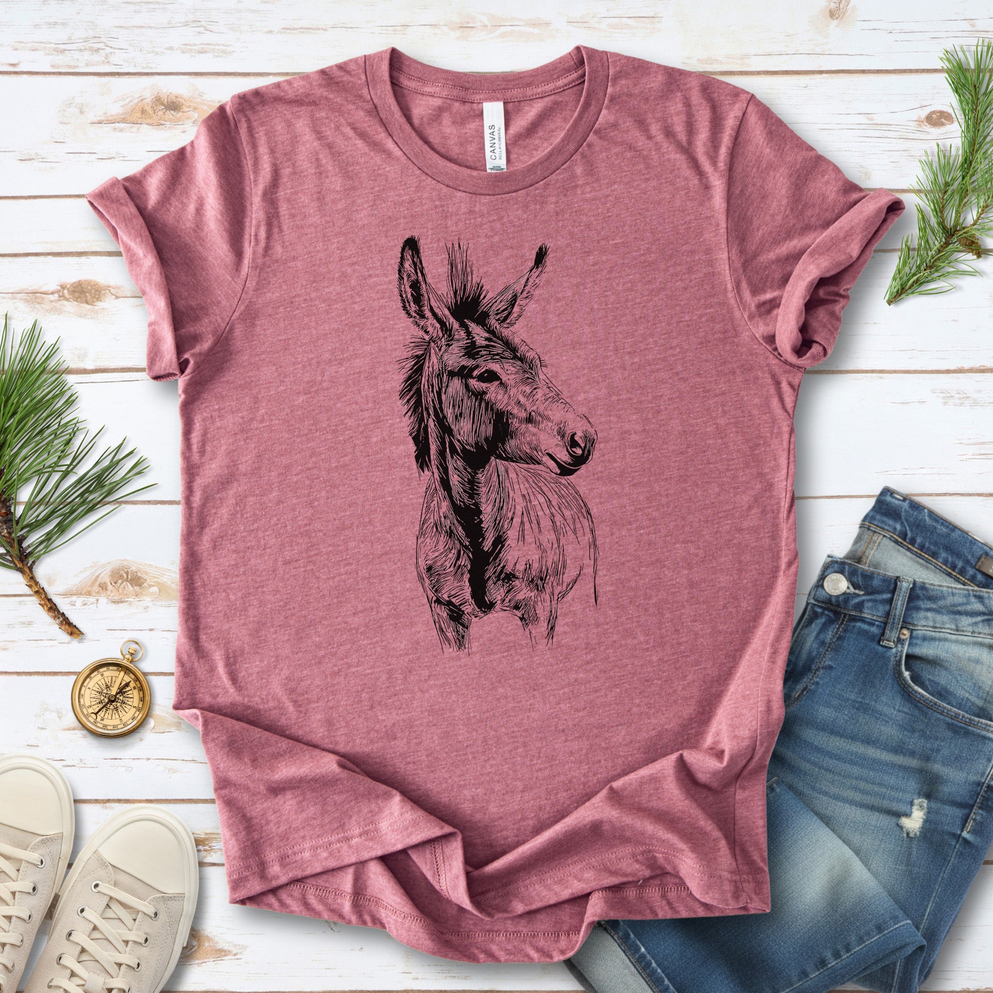Loving Donkey Sketch T-Shirt