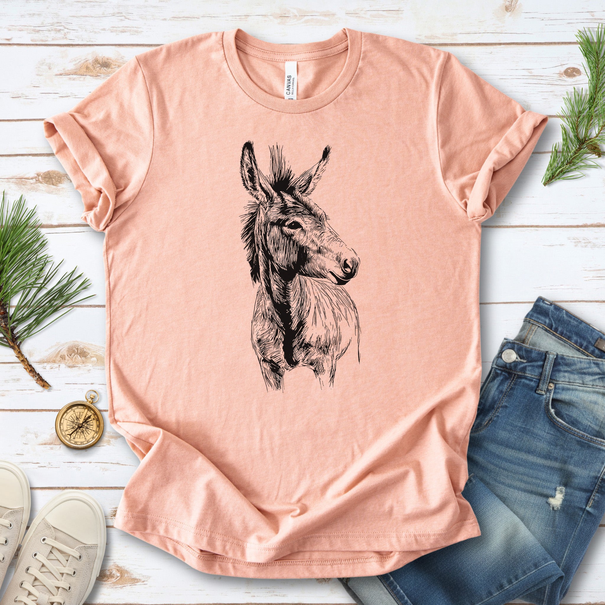 Loving Donkey Sketch T-Shirt